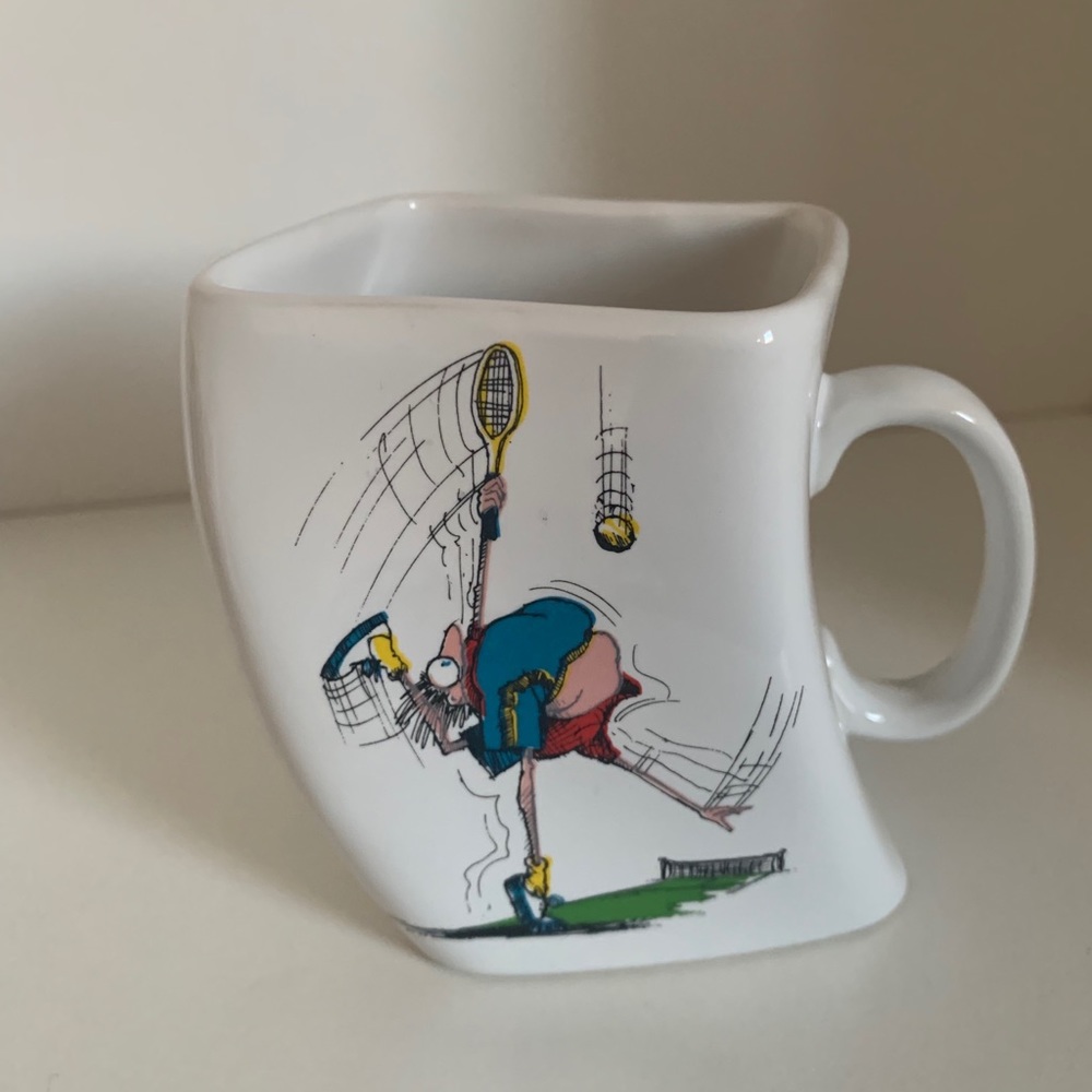 Tennis Coffee Mug  1992  The Results of Over Serve